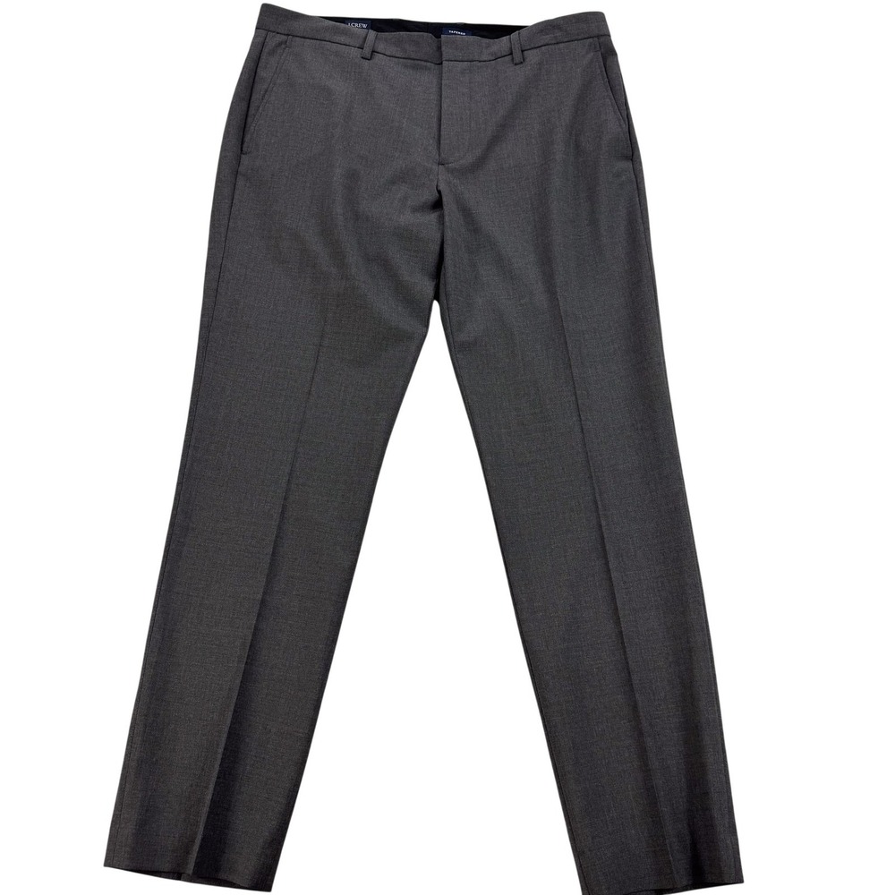 J.Crew Thompson Dress Pants Mens‎ 34 Gray Wool Blend Tapered Slim Office 36x30